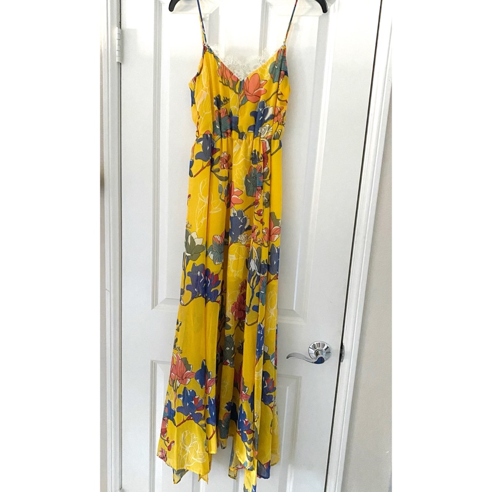 Liu Jo Yellow Floral Silk Dress - Picture 2 of 12